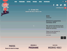 Tablet Screenshot of cosmojazzfestival.com
